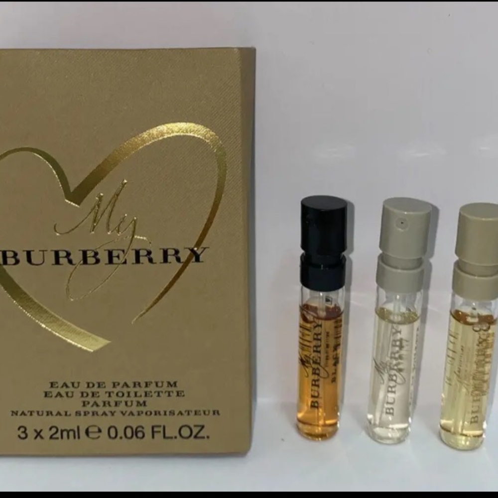 🎊3/$20 My Burberry by Burberry Black Sample set 2ml/0.06oz each New in Gift Box